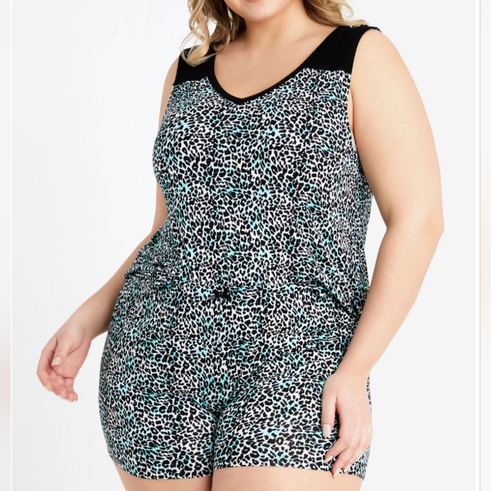 NWT Sleeveless Short Pajama Set